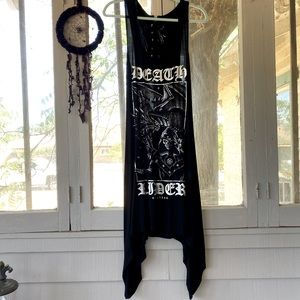 KILLSTAR Death Rider Lace Up Back Tunic Dress size XL